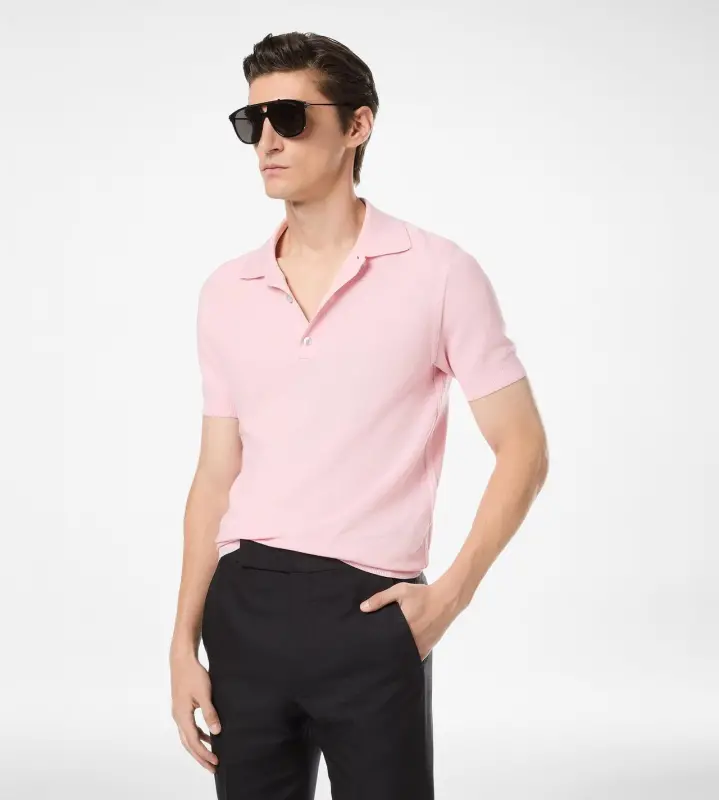SILK COTTON PIQUET POLO online